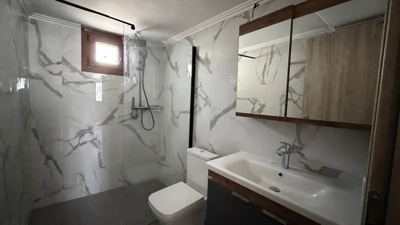 Bathroom with walk-in shower