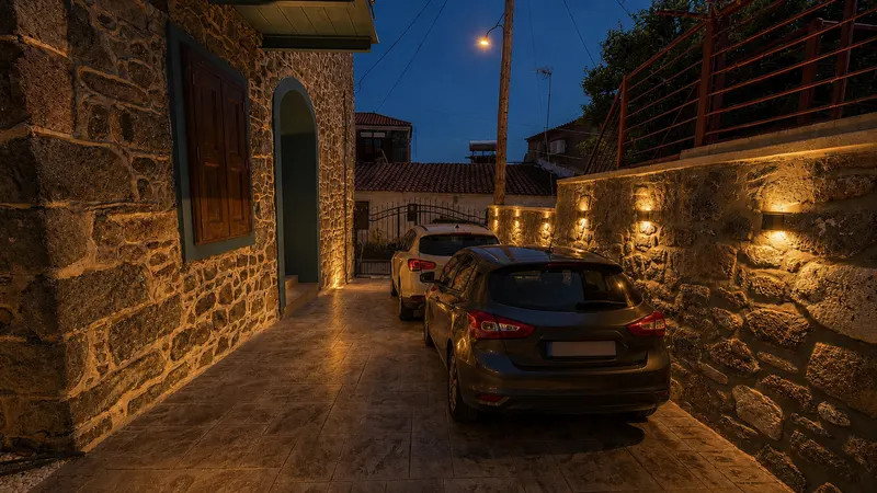 Private parking for two cars